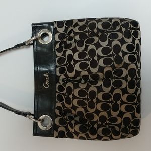 Coach Shoulder Bag with matching wallet and checkbook cover